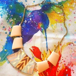 Alexis Bittar Vintage  Unfinished Lucite Necklace